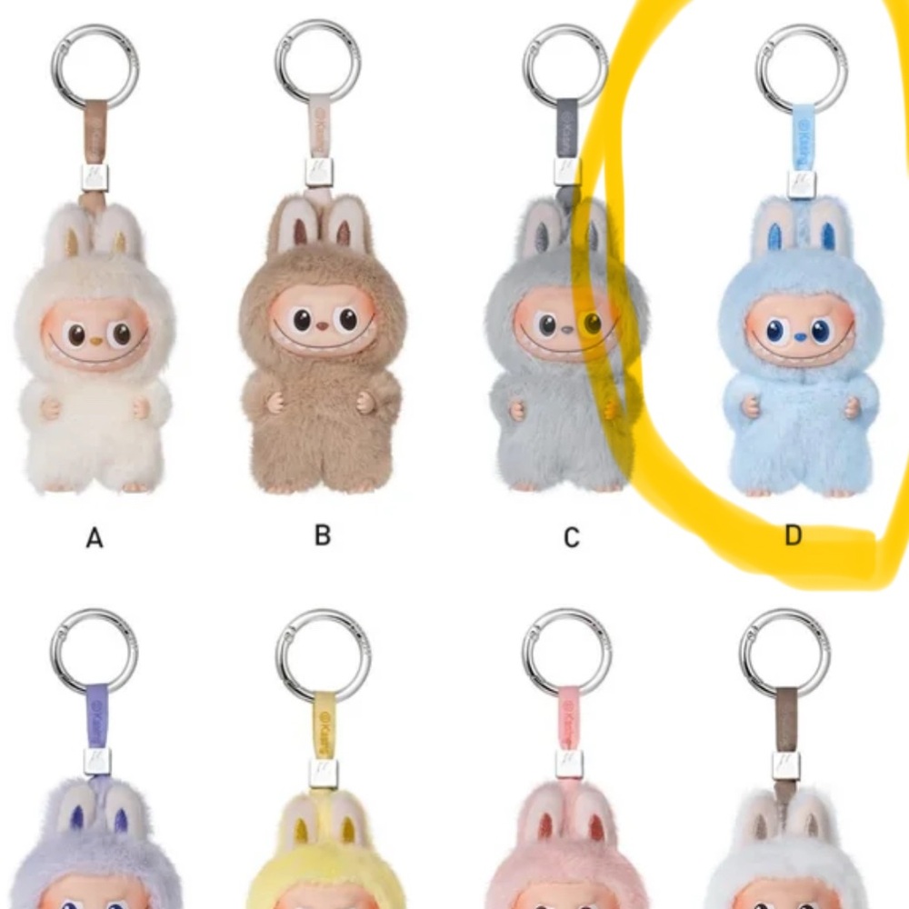 Pop Mart Pin for Love Series Vinyl Plush Blind Box Letter D the monsters labubu - Picture 8 of 8